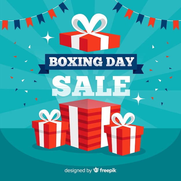 Boxing day sale background