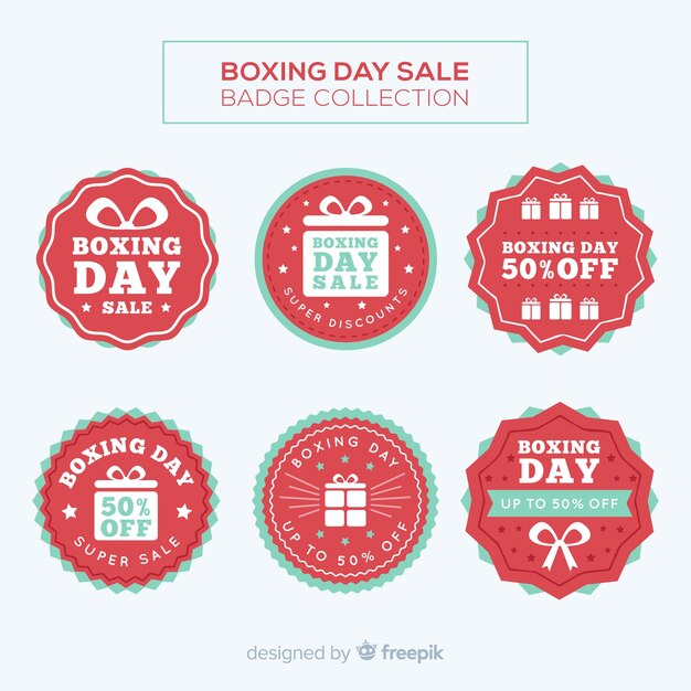 Boxing day sale badge collection