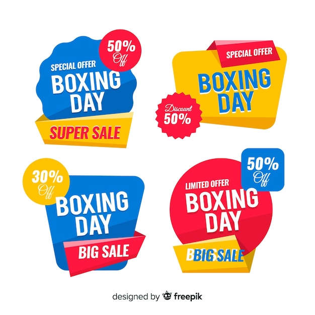 Boxing day sale badge collection