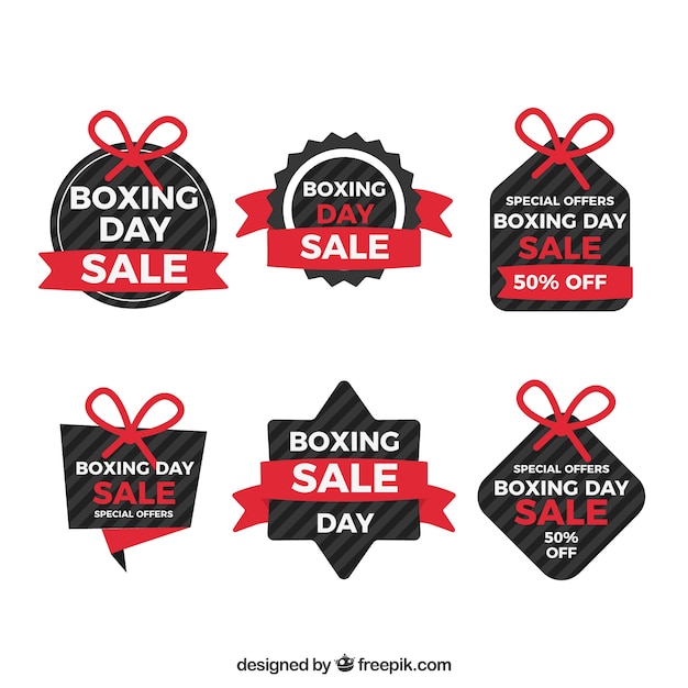 Boxing day sale badge in navy blue