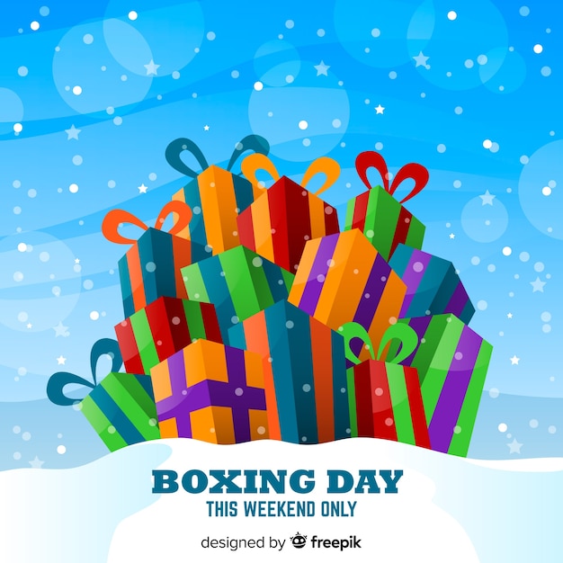 Free Vector boxing day sale