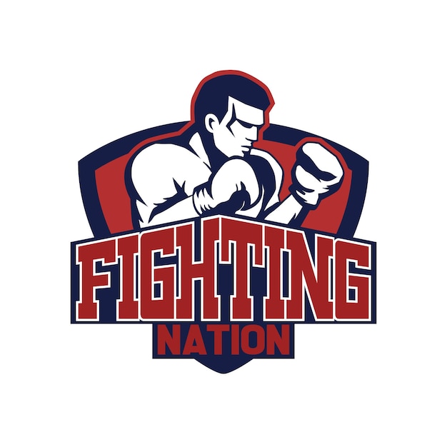 Boxing Fingter logo design