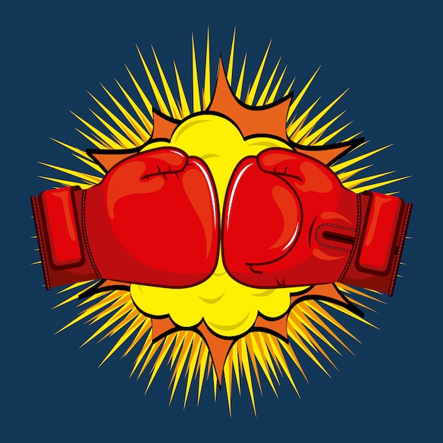 Free vector boxing simple element