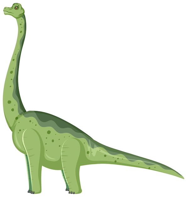 Free Vector brachiosaurus dinosaur on white background