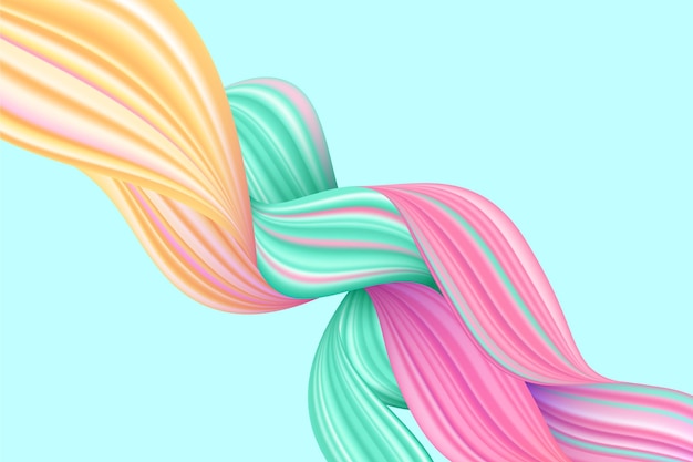 Braided colour flow background