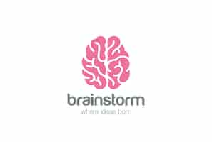 Free vector brain logo    .