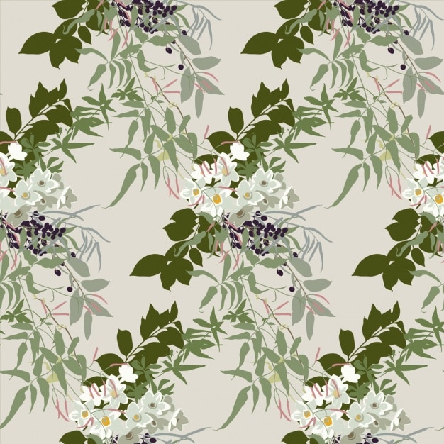 Free Vector branches pattern design