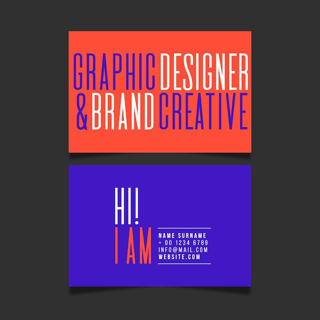 Brand creative business card template