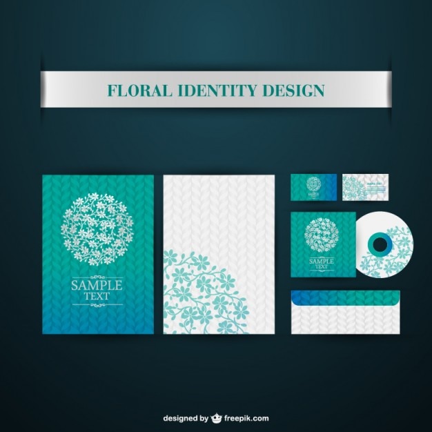 Free Vector brand identity design