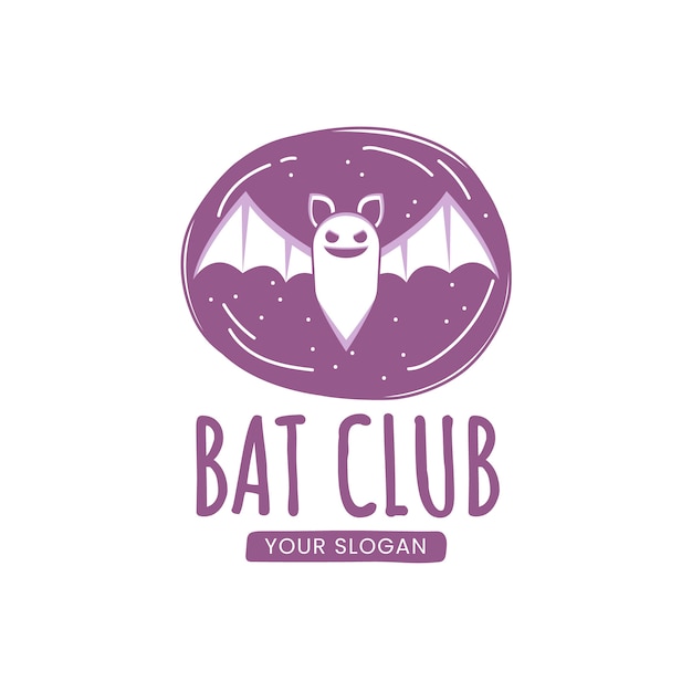 Free Vector branding bat logo template