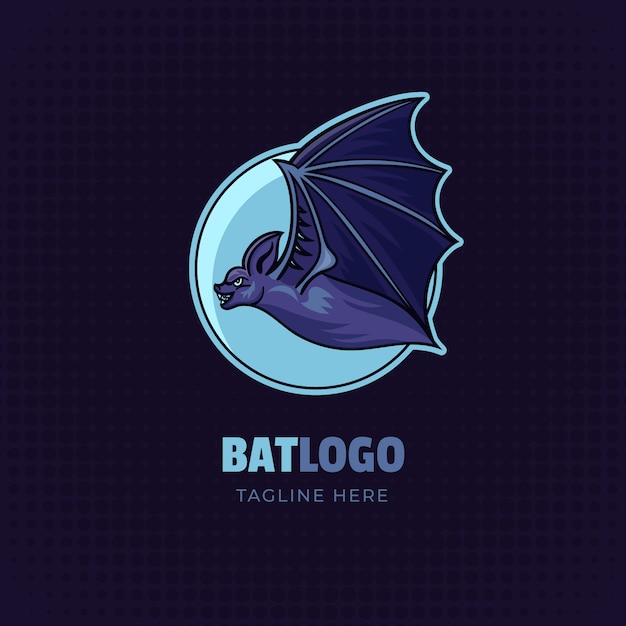 Free Vector branding bat logo template