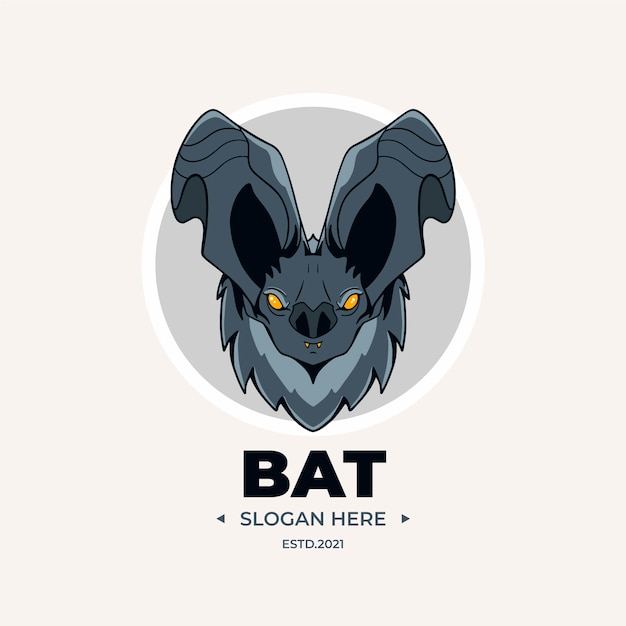 Free Vector branding bat logo template