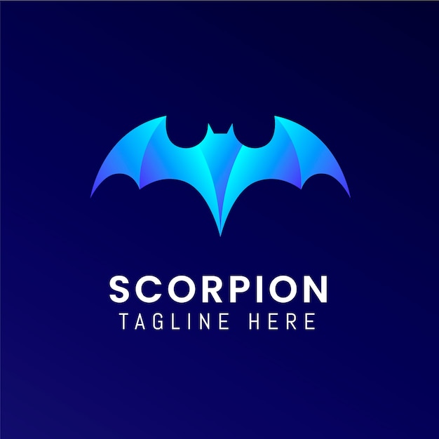 Free Vector branding bat logo template