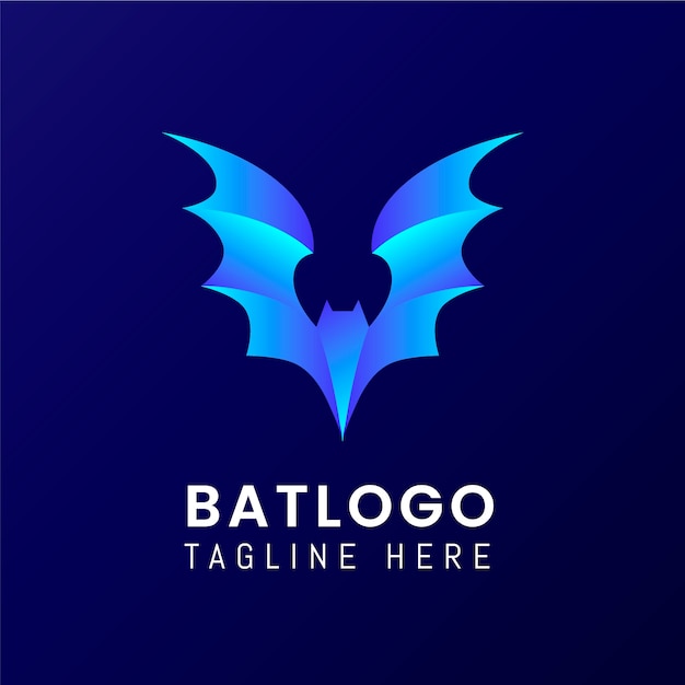 Free Vector branding bat logo template