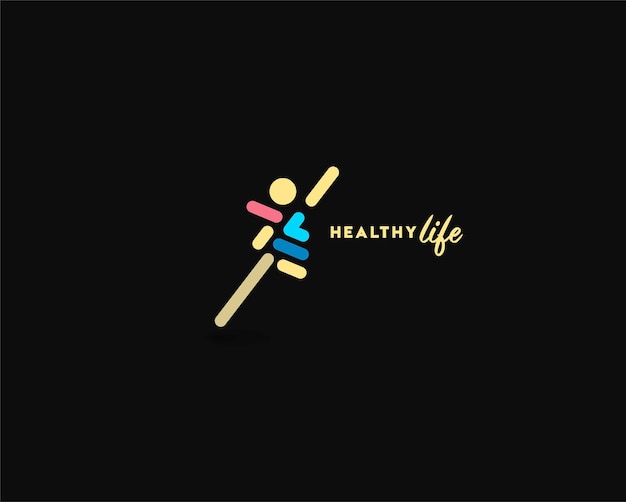 Free vector branding identity corporate healthy life vector logo design