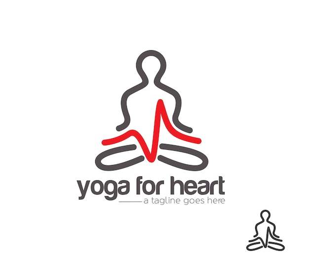 Free Vector branding identity yoga vector logo design