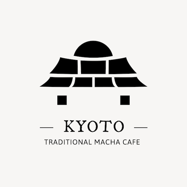 Branding logo vector illustration of Japanese gate