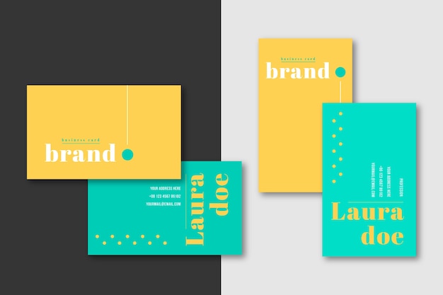 Branding minimal business card template