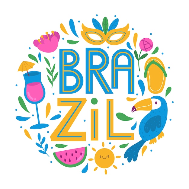 Brazil city lettering