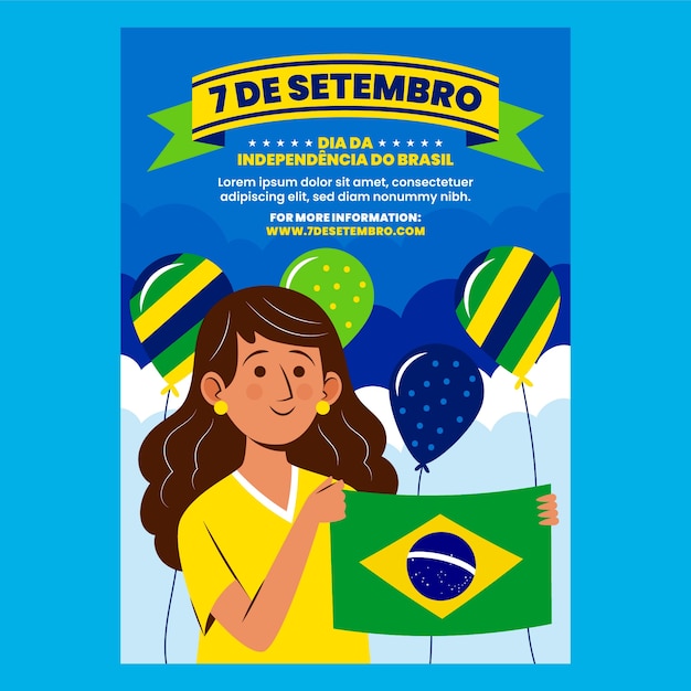 Brazil independence day poster