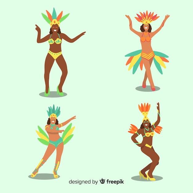 Brazilian carnival dancer collection