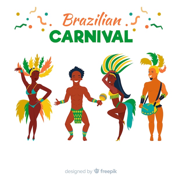 Brazilian carnival dancer collection