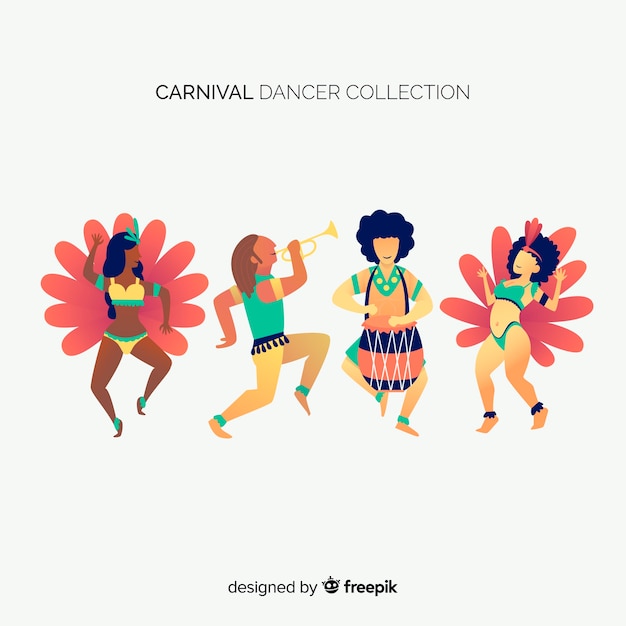 Brazilian carnival dancer collection