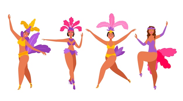 Brazilian carnival dancer collection