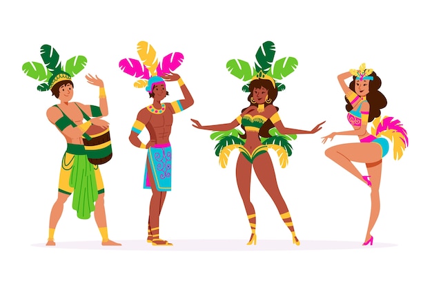 Brazilian carnival dancer collection