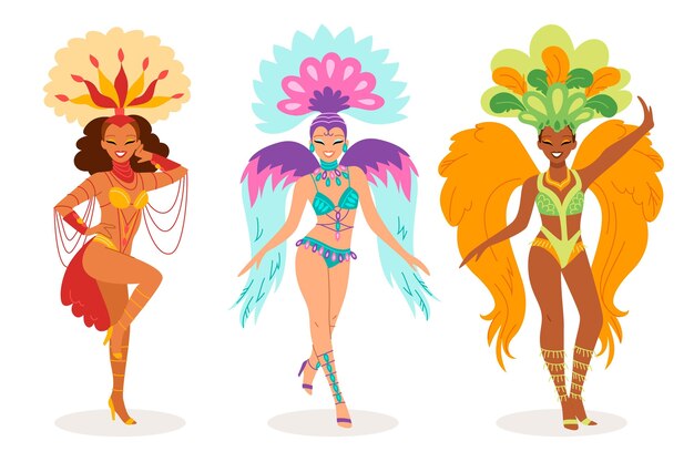 Brazilian carnival dancer collection