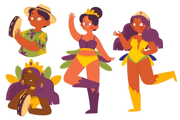 Brazilian carnival dancer pack