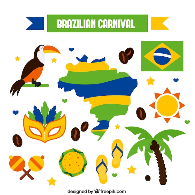 Brazilian carnival elements