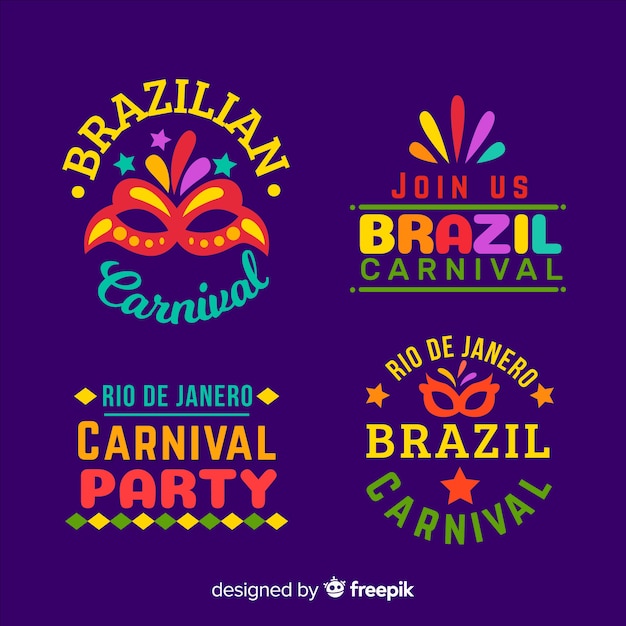 Brazilian carnival label collection