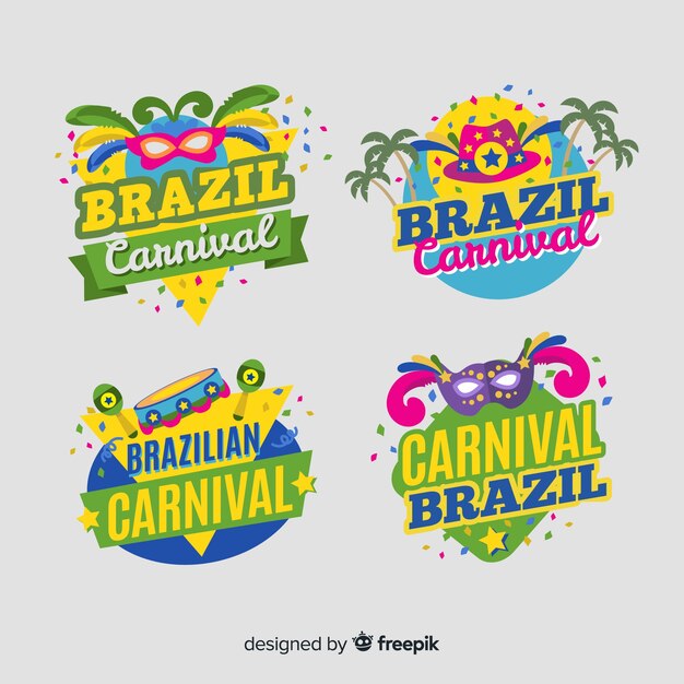 Brazilian carnival label collection