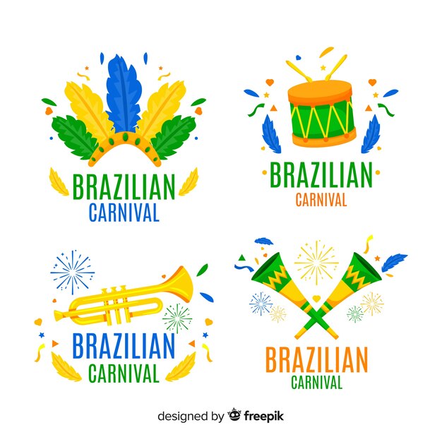 Brazilian carnival label collection