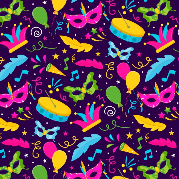 Brazilian carnival pattern