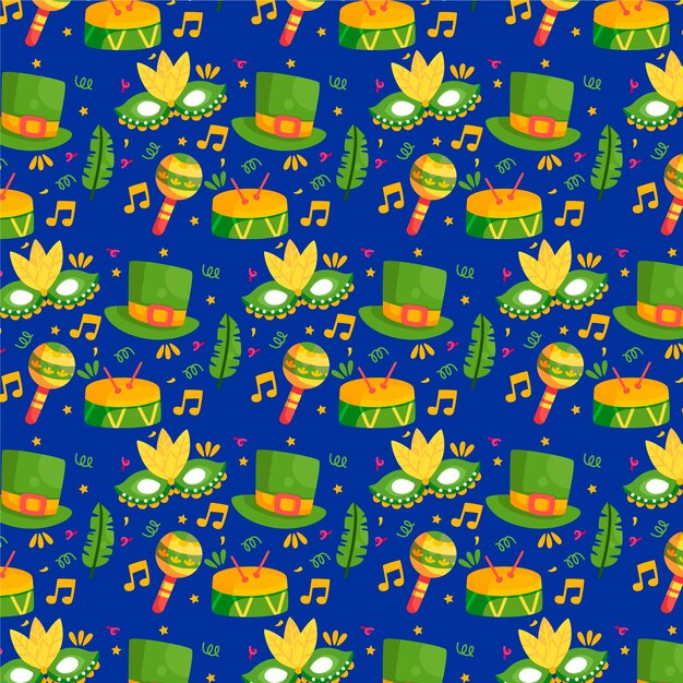 Brazilian carnival pattern