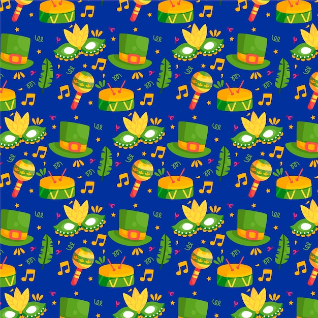 Brazilian carnival pattern