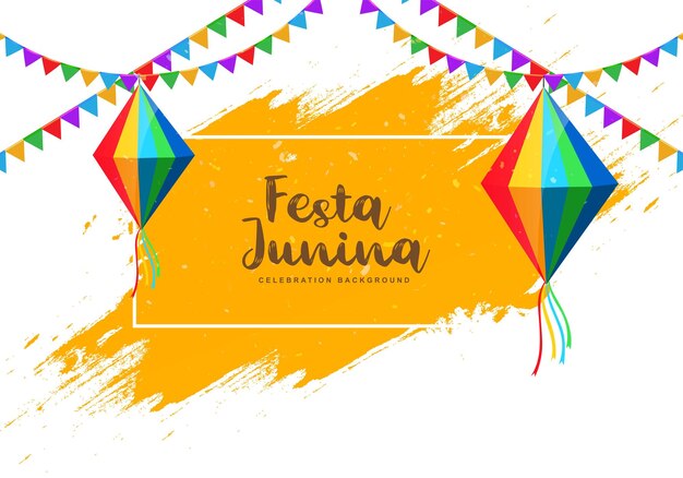 Brazilian festa junina event celebration card background