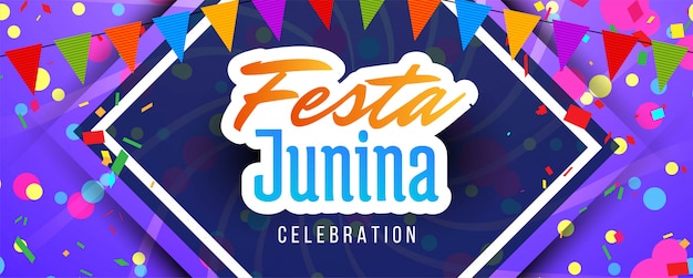 Brazilian Festa Junina festival banner 