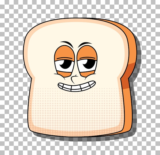 Free Vector bread cartoon character isolated