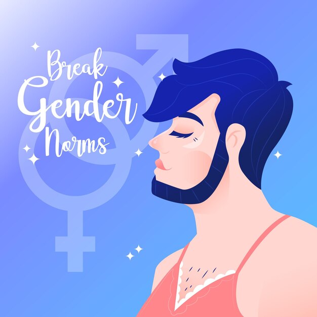 Break gender norms concept