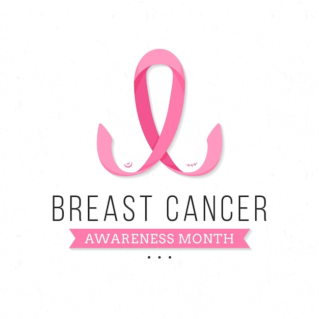 Breast cancer awareness month concept