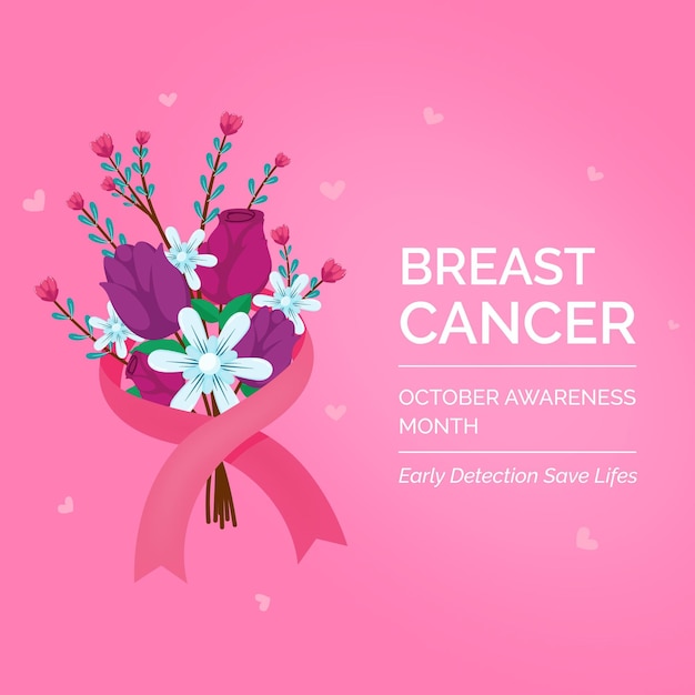 Breast cancer awareness month concept