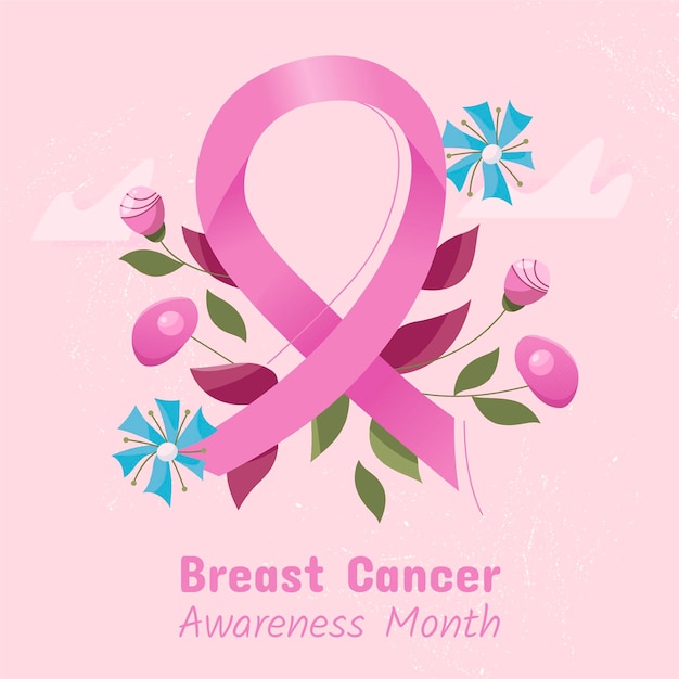 Breast cancer awareness month concept