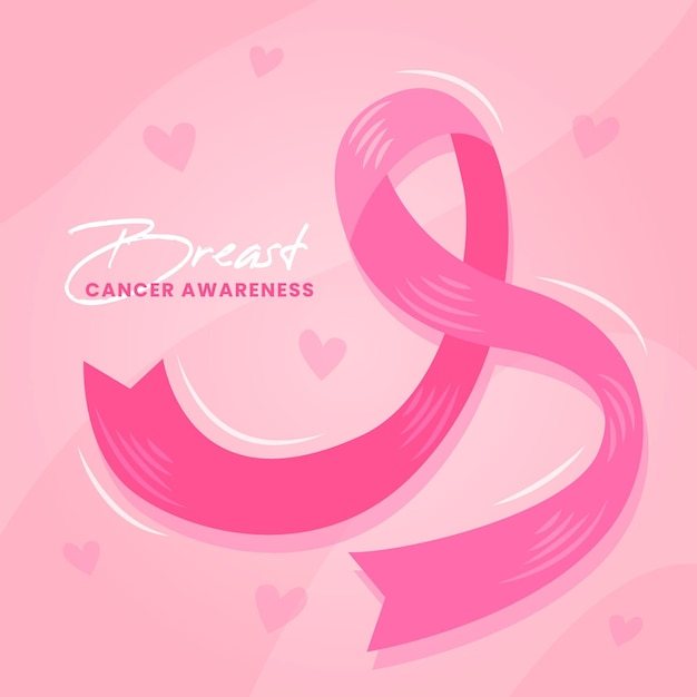 Breast cancer awareness month concept