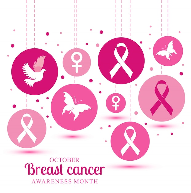 Breast cancer illustration