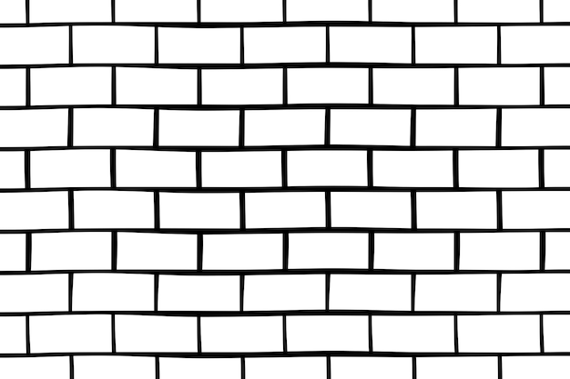 Free Vector brick wall lines brush stroke style