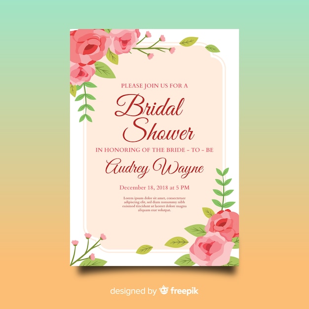 Bridal shower invitation