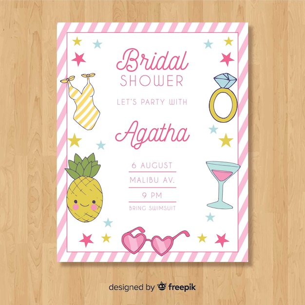 Bridal shower invitation